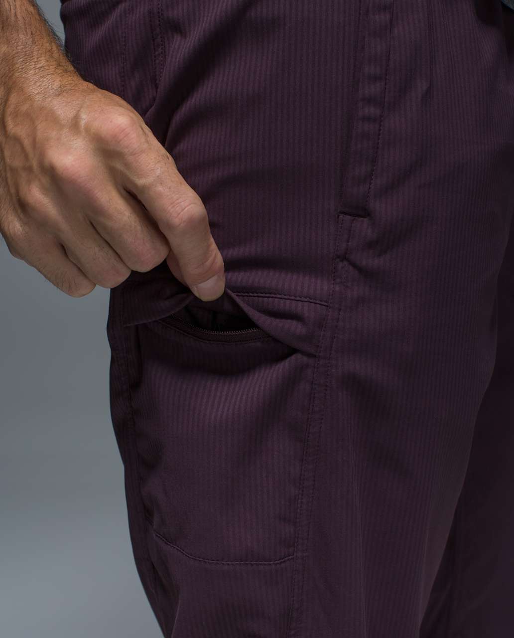 Lululemon Seawall Track Pant 2.0 - Black Cherry / Black