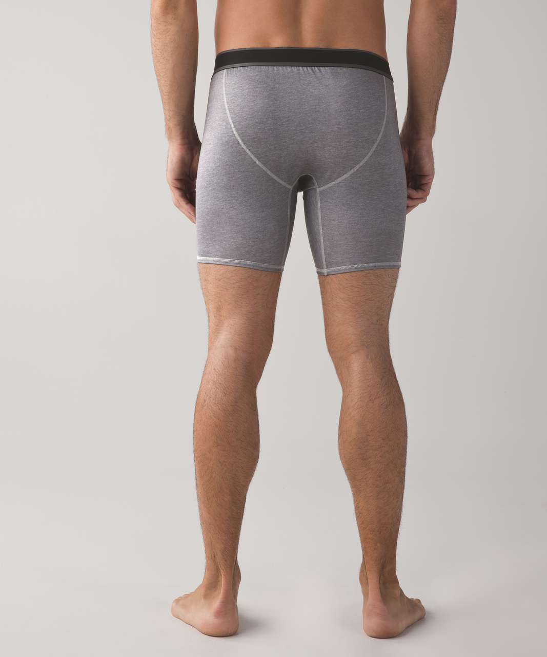 Lululemon No Boxer Boxer (The Long One) - Heathered Texture Printed Ambient Grey