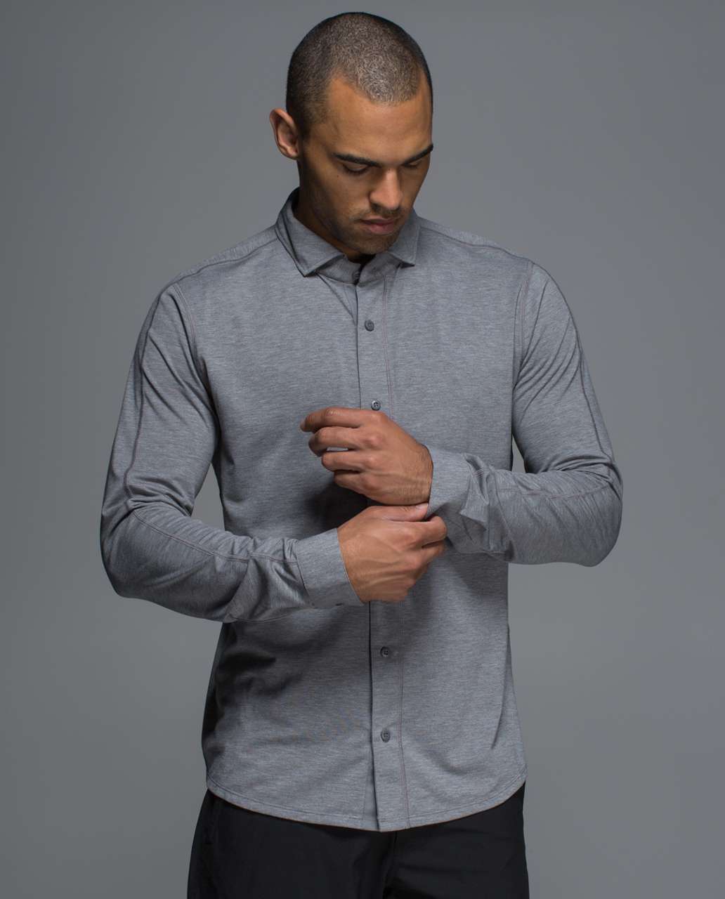 Lululemon Rival Button Up *Silver - Heathered Slate / Slate