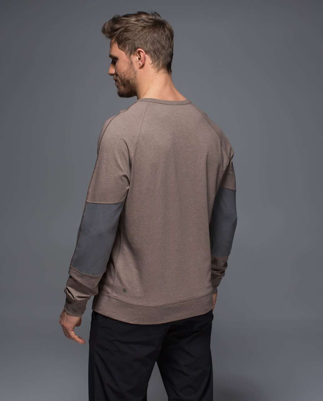 Lululemon Synth Long Sleeve - Heathered Soft Earth / Slate