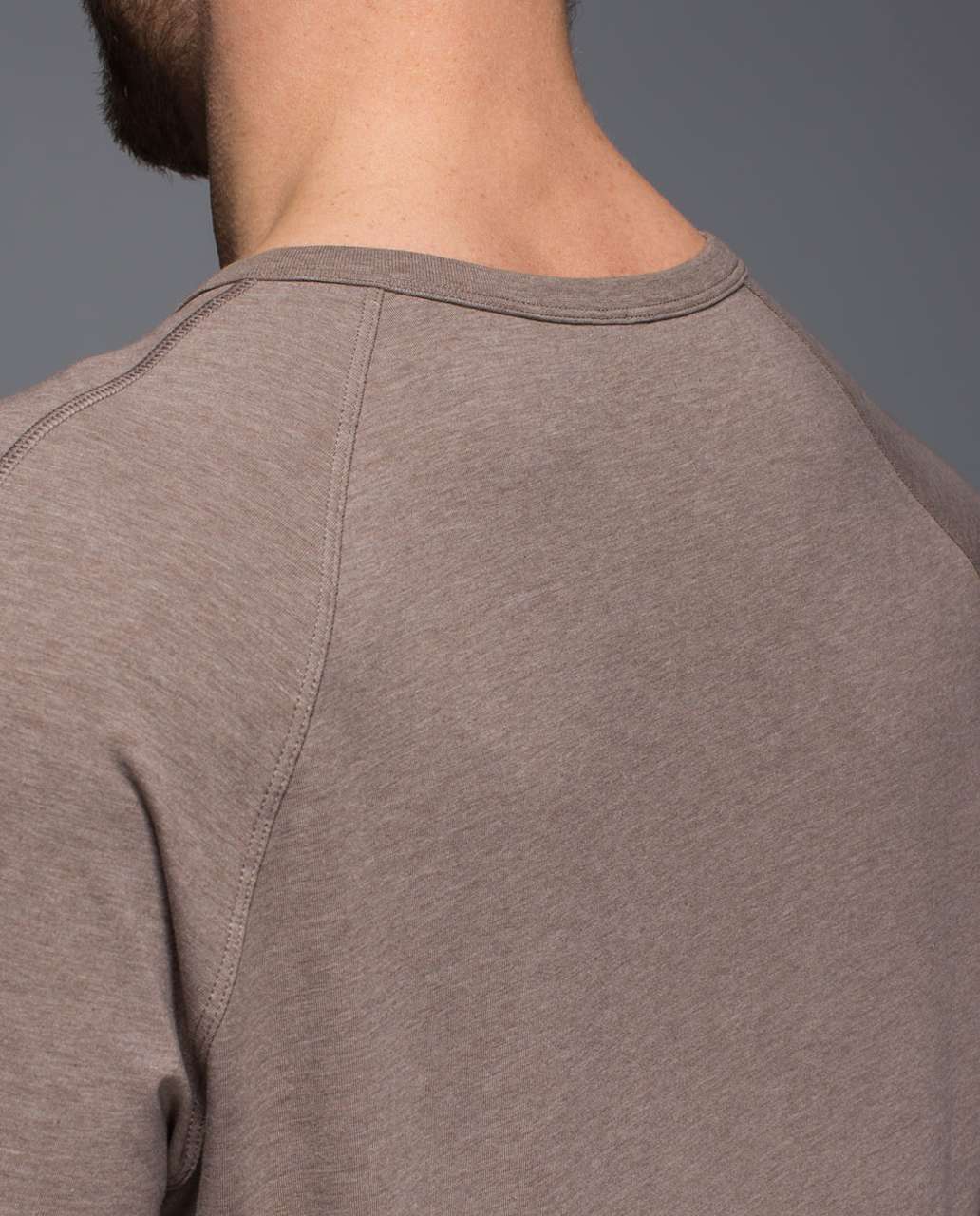 Lululemon Synth Long Sleeve - Heathered Soft Earth / Slate