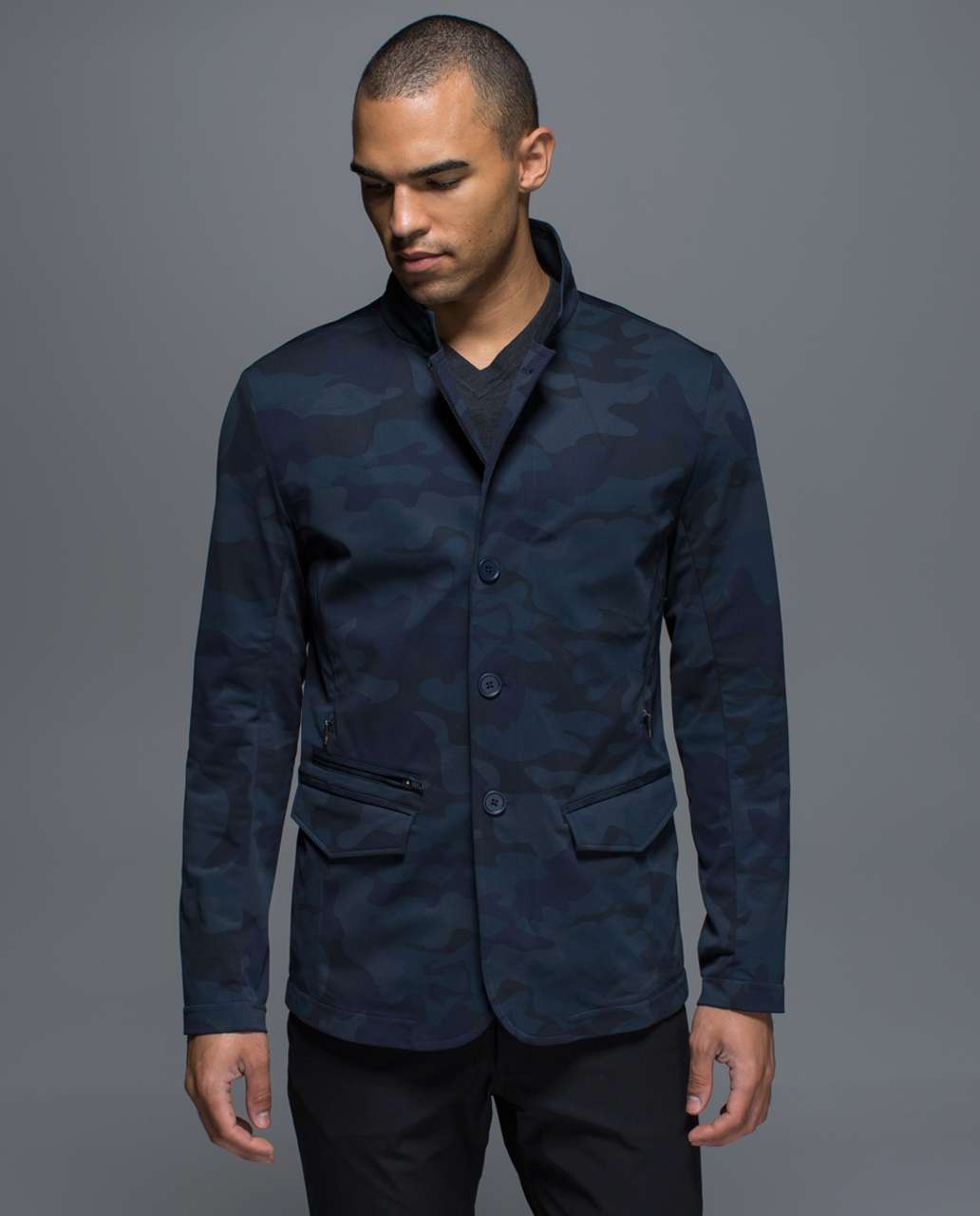 Lululemon MWB Jacket - Hyper Lotus Camo Inkwell Deep Navy