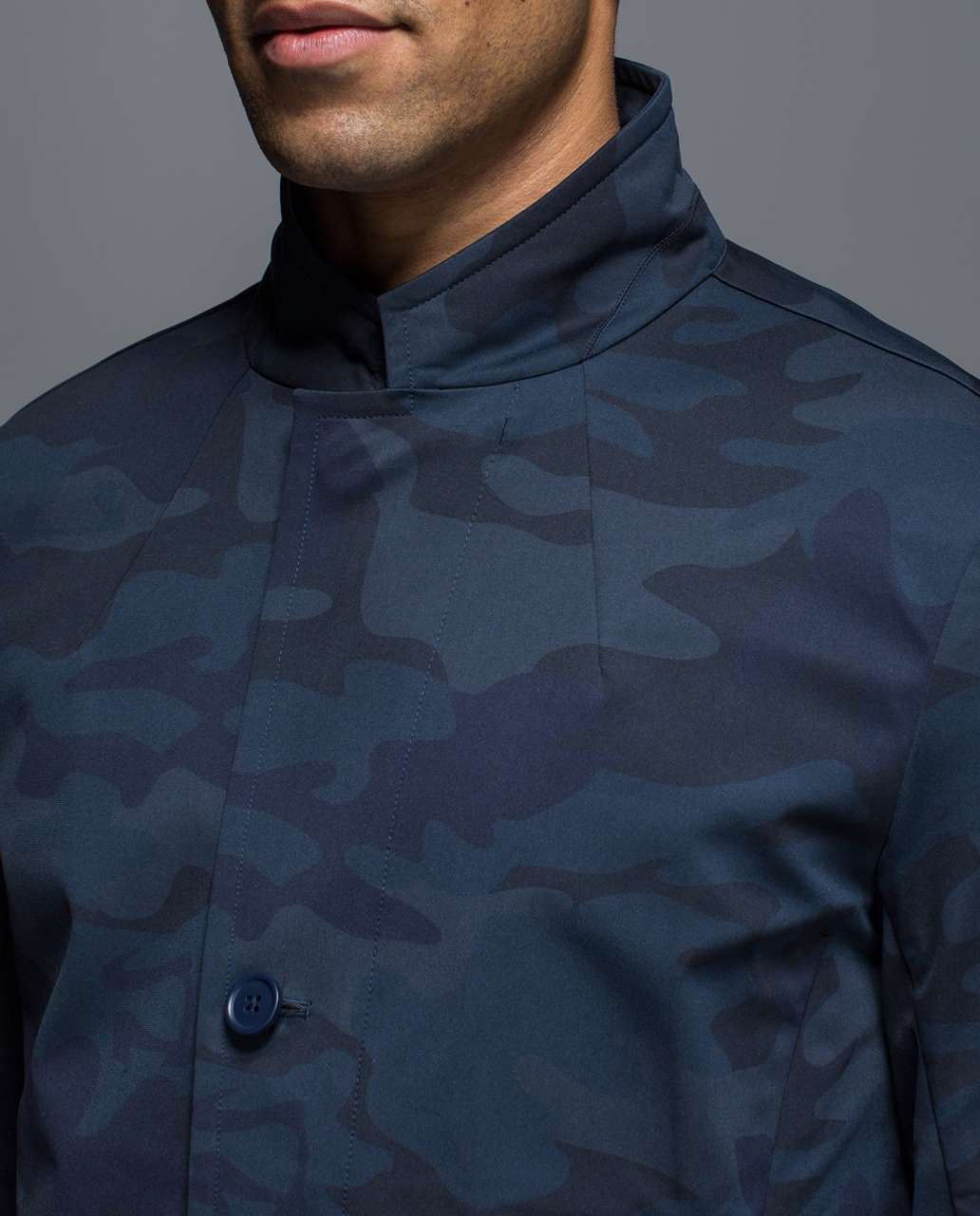 Lululemon MWB Jacket - Hyper Lotus Camo Inkwell Deep Navy