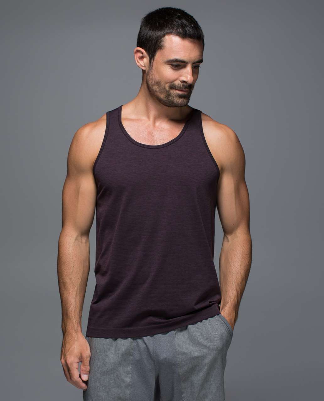 Lululemon Metal Vent Tech Tank - Black Cherry / Black (First Release ...