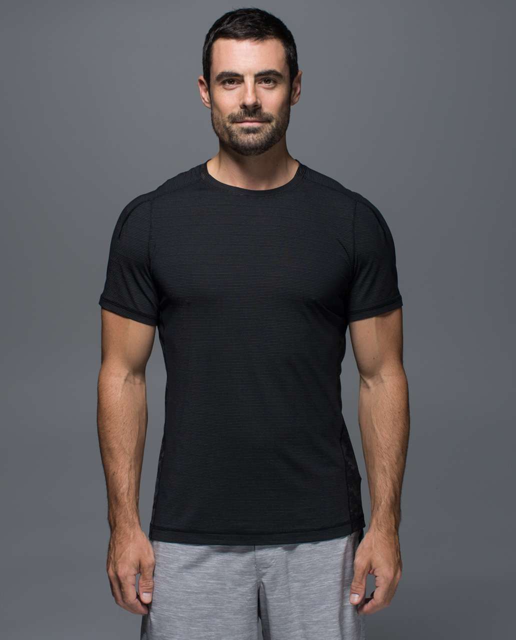 Lululemon Surge Short Sleeve - Black - lulu fanatics