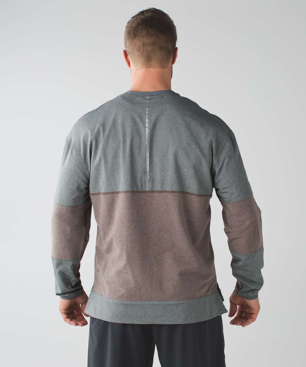 Lululemon Synth Crew - Heathered Soft Earth / Heathered Greyt