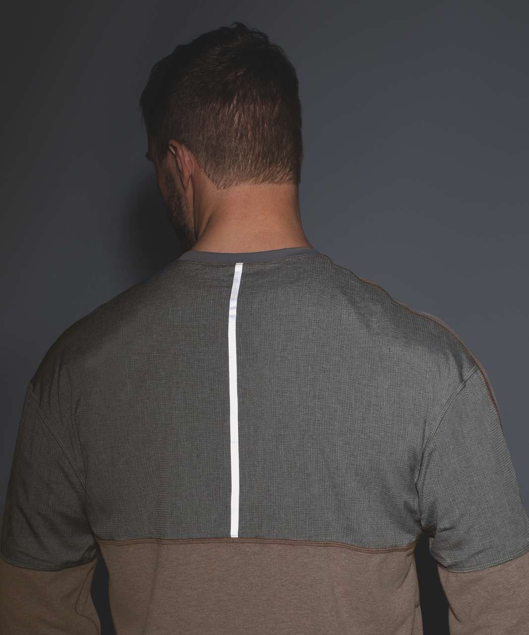 Lululemon Synth Crew - Heathered Soft Earth / Heathered Greyt