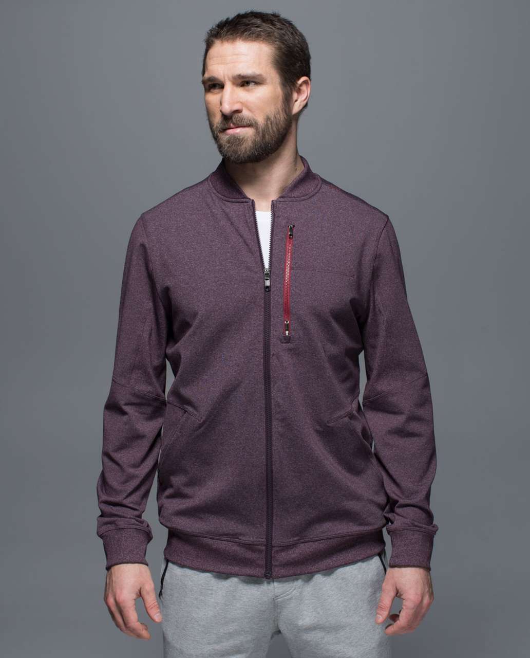 Lululemon Six Pack Jacket - Heathered Black Cherry