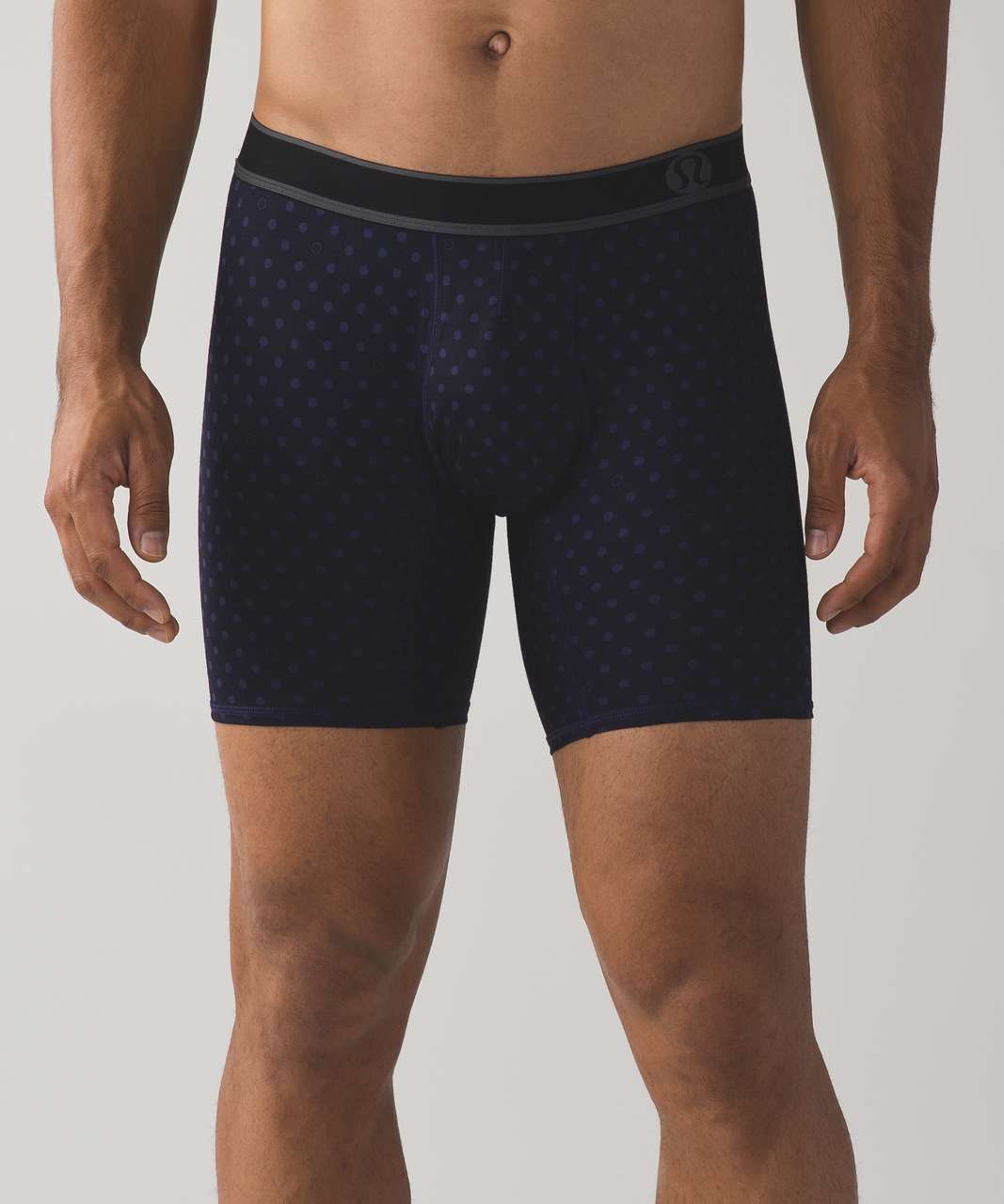 Lululemon No Boxer Boxer (The Long One) - Iconic Polka Dense Purple Black Grape