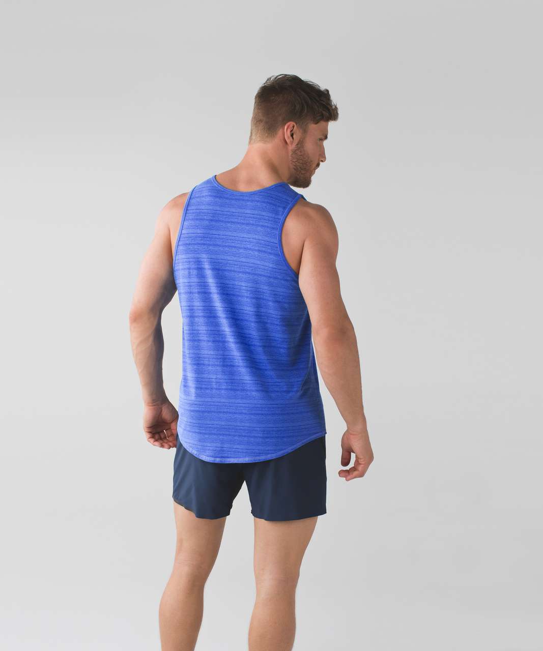 Lululemon Bodhi Tank - Strata Stripe Printed Porcelaine Pipe Dream Blue