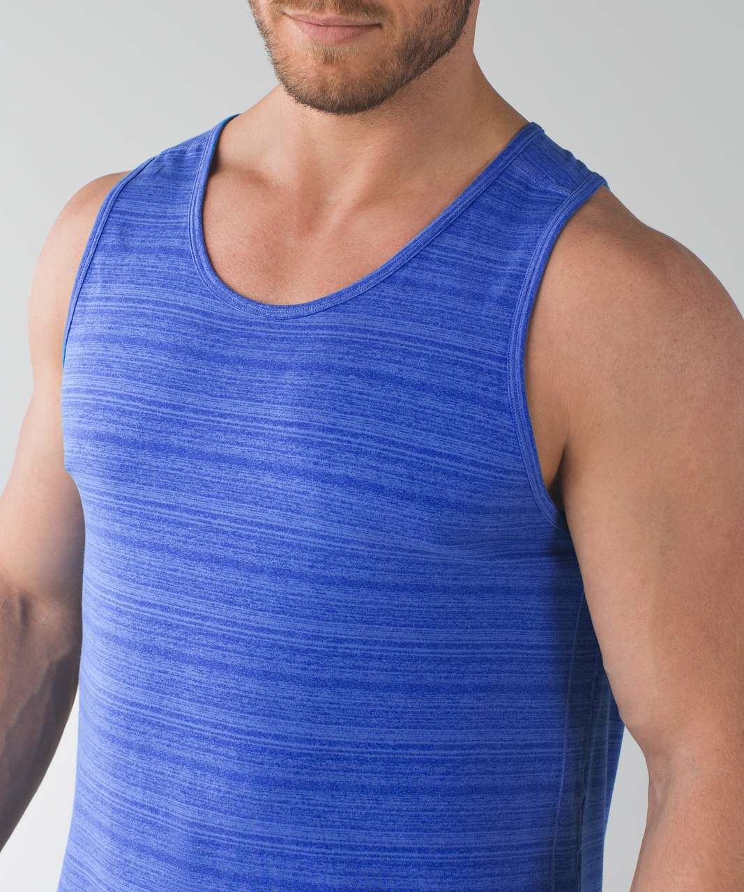 Lululemon Bodhi Tank - Strata Stripe Printed Porcelaine Pipe Dream Blue