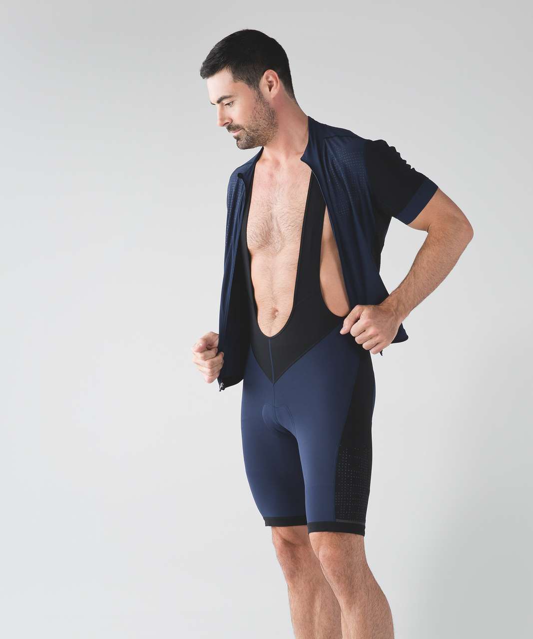 Lululemon Sea To Sky Bib Short - Deep Navy / Black