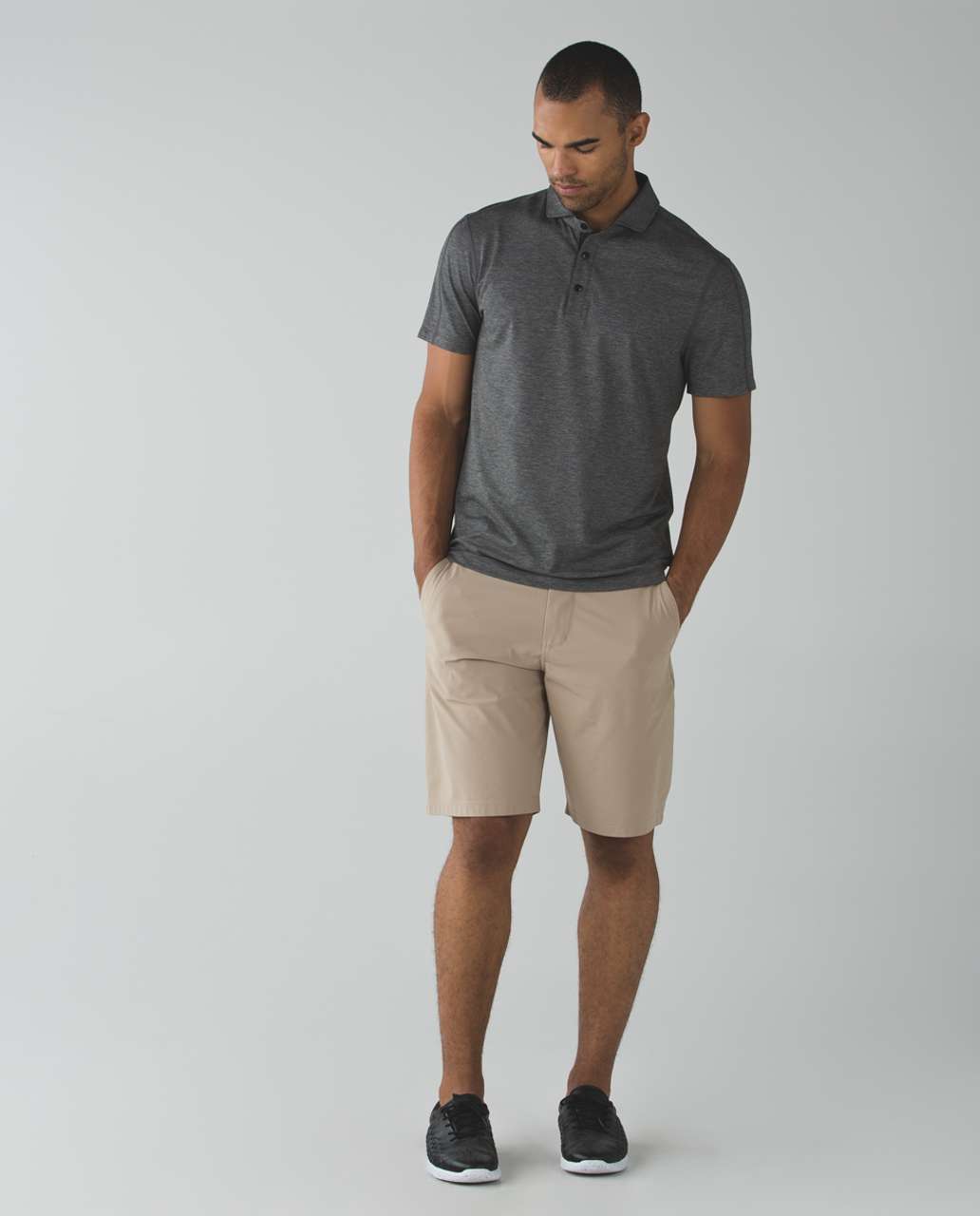 Lululemon Evolution Polo - Heathered Black (Second Release)