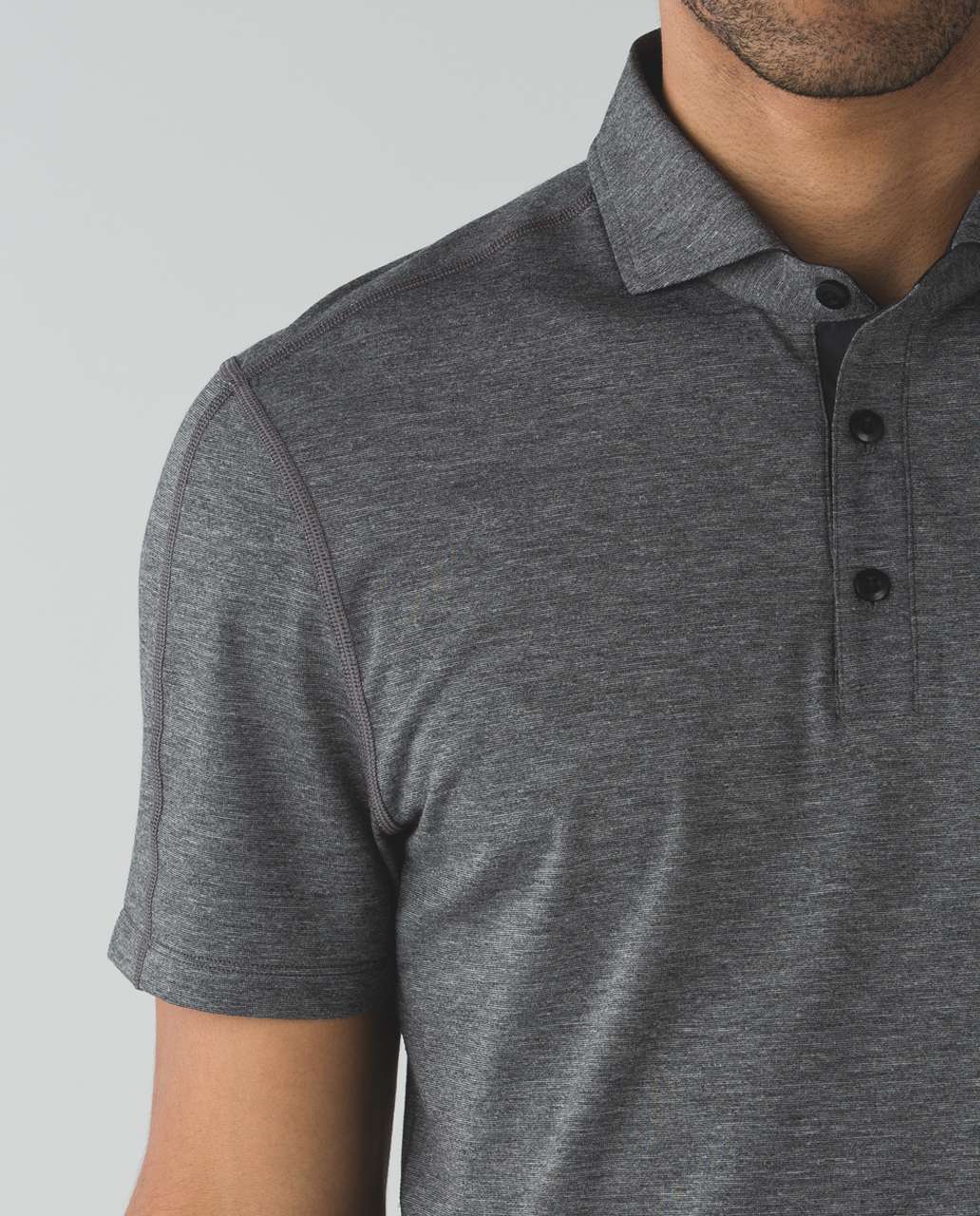 Lululemon Evolution Polo - Heathered Black (Second Release)