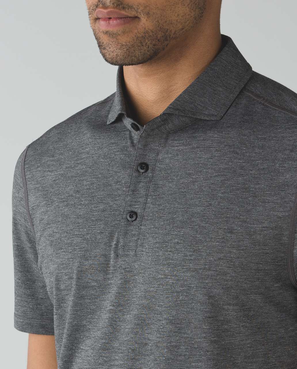 Lululemon Evolution Polo - Heathered Black (Second Release)