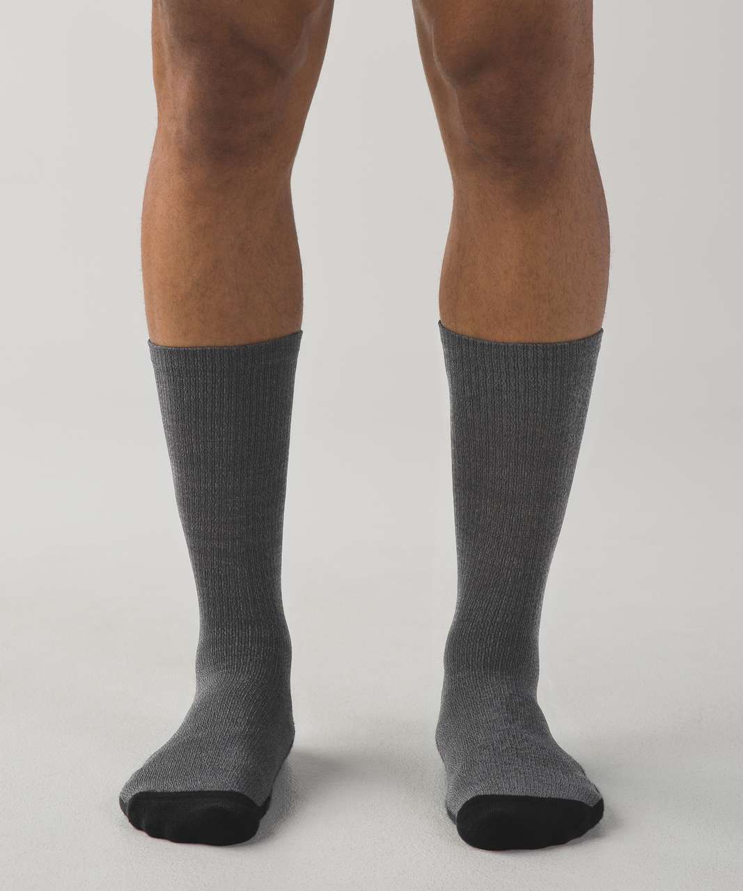 Lululemon Crew Sock *Silver - Classic Twisted Black Slate