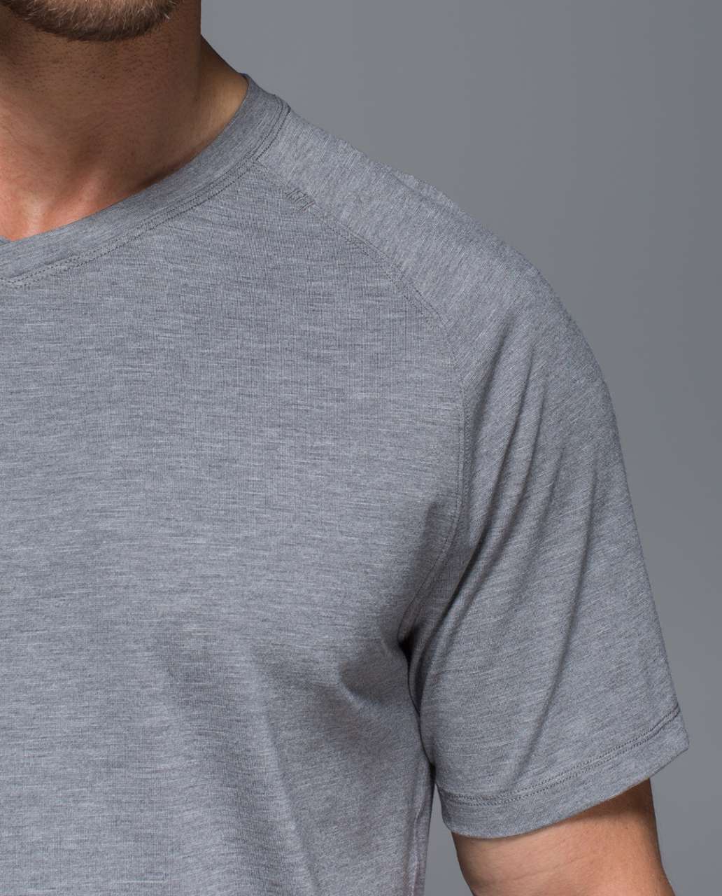 Lululemon Switchback Short Sleeve V - Heathered Slate - lulu fanatics