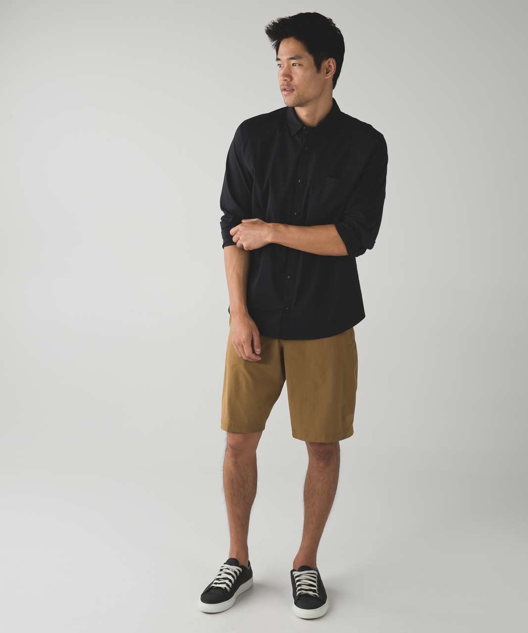 Lululemon Bonded Voyage Long Sleeve Button Down - Black