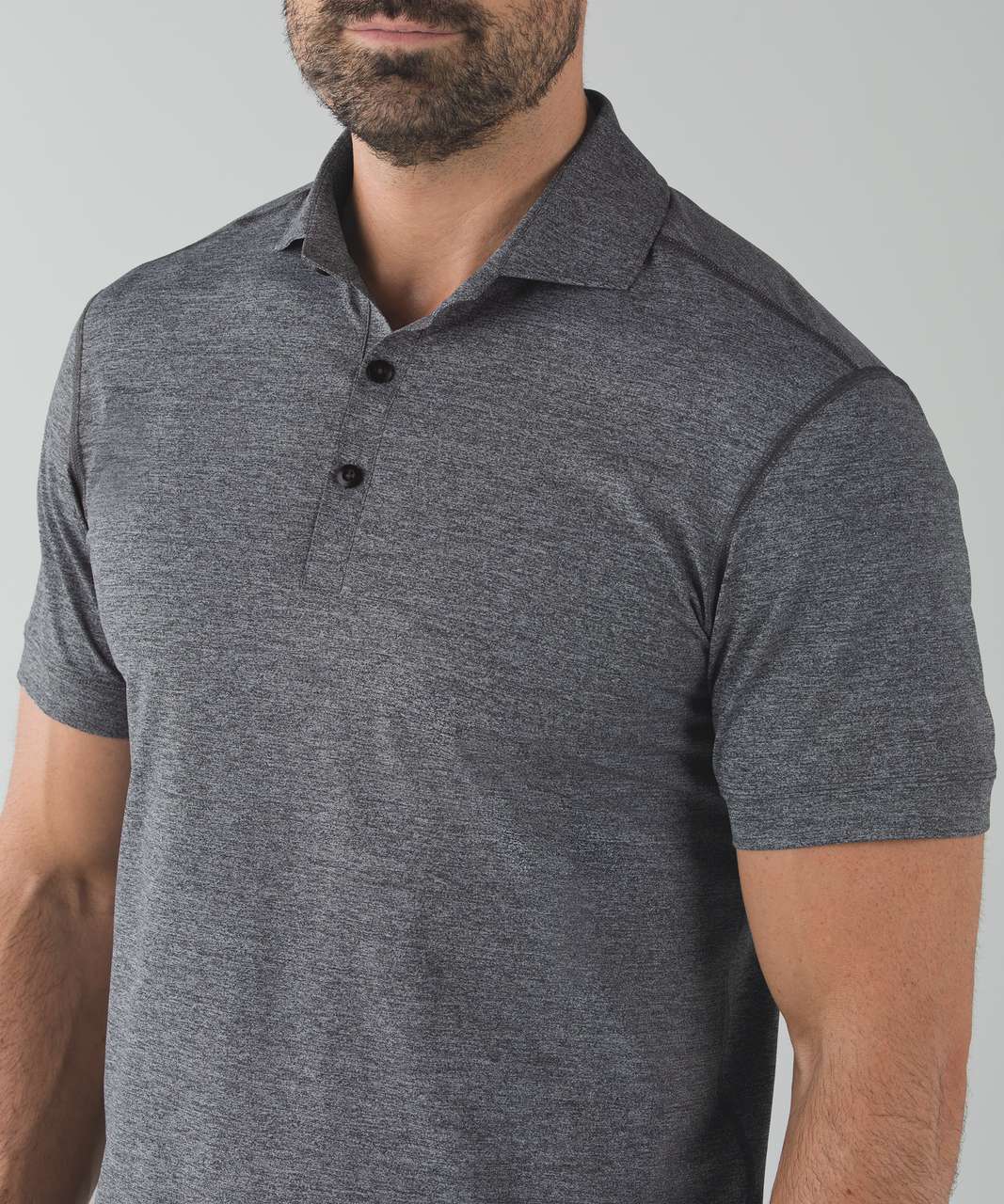 Lululemon Propel Polo - Heathered Black