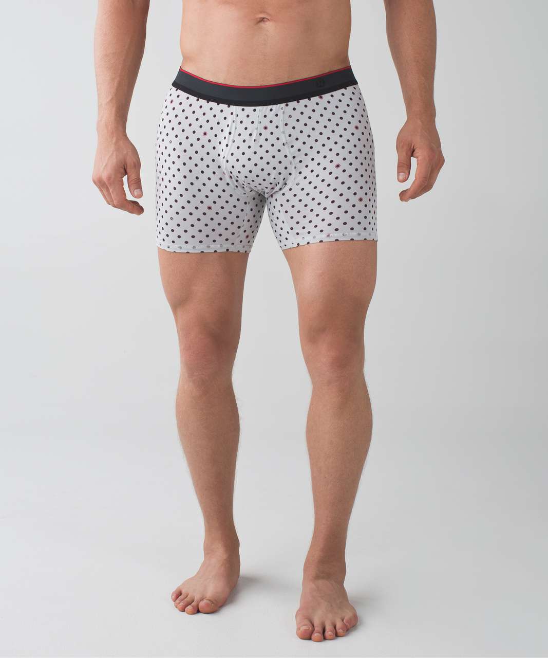 Lululemon No Boxer Boxer - Iconic Polka Silver Spoon Black Cherry ...