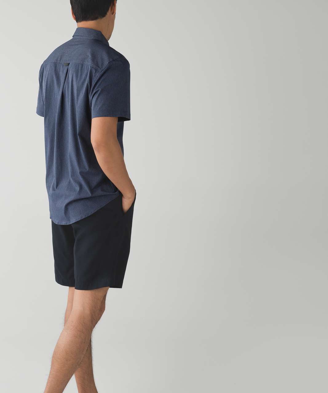 Lululemon The Gamer Button Down - Heathered Deep Navy