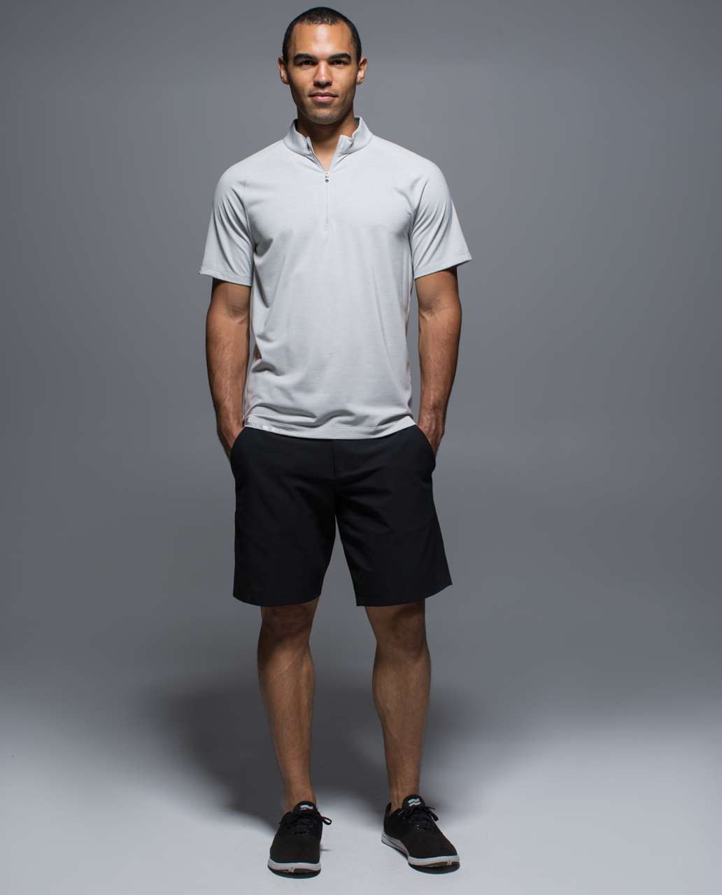 Lululemon Switchback 1/4 Zip - Heathered Silver Spoon