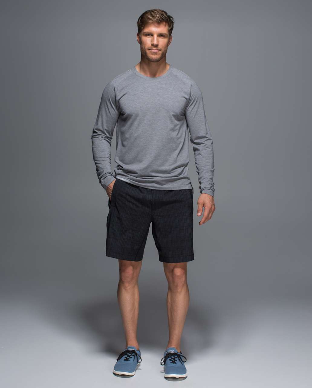 Lululemon Switchback Long Sleeve - Heathered Slate