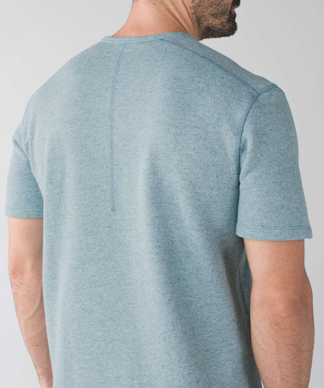 Lululemon Sundown Short Sleeve Crew - Heathered Tofino Teal