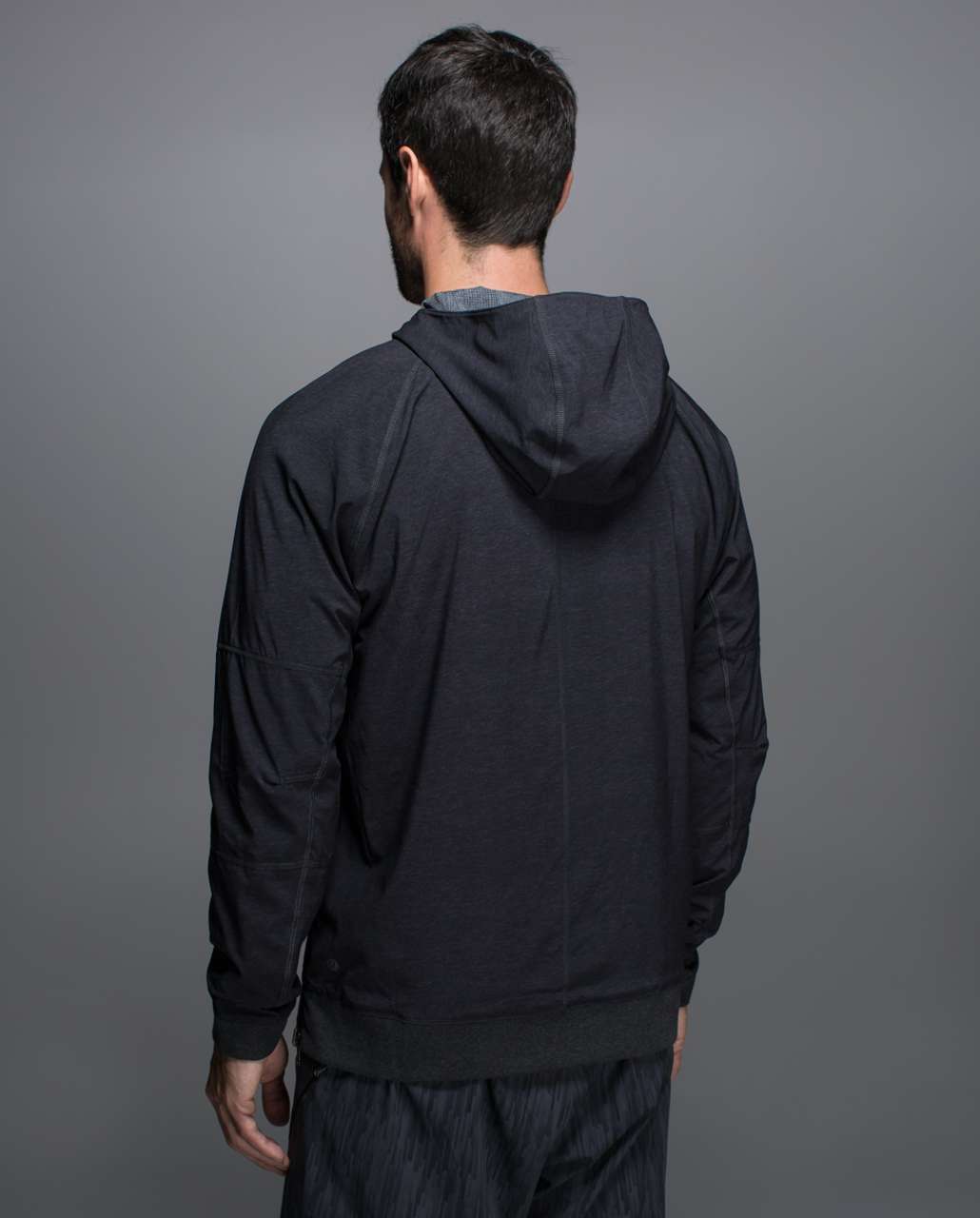 Lululemon Sundown To Sunup Pullover - Heathered Black / Heathered Texture Printed Coal Black