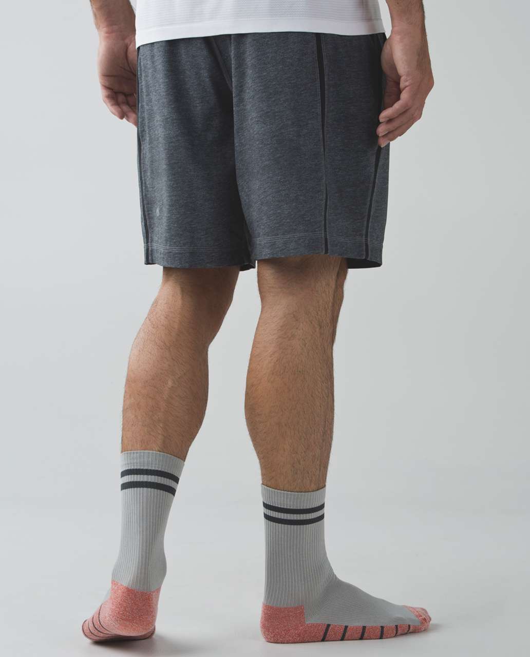 Lululemon Crew Sock *Silver - Varsity Stripe Silver Spoon Dark Slate Brick