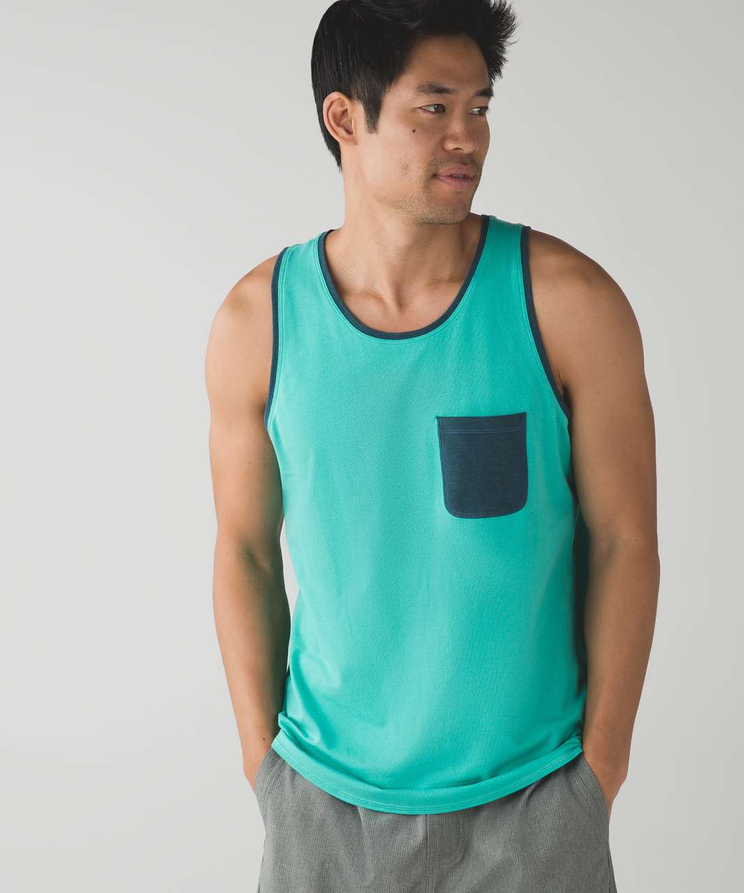 Lululemon Sundown Tank - Bali Breeze / Heathered Alberta Lake