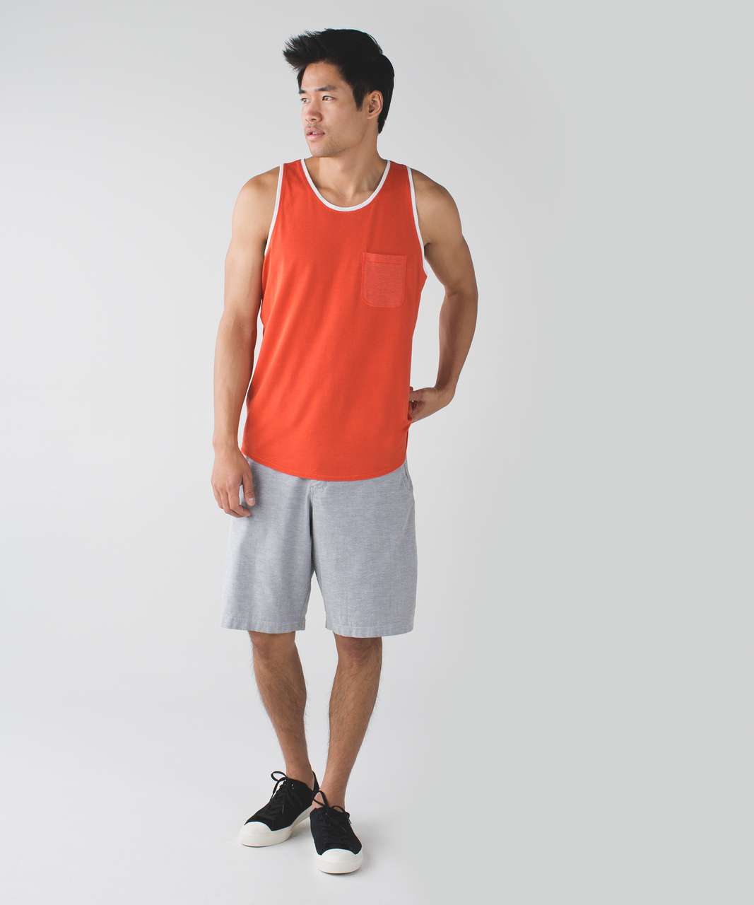 Lululemon Sundown Tank - Brick / Heathered Brick / Heathered White