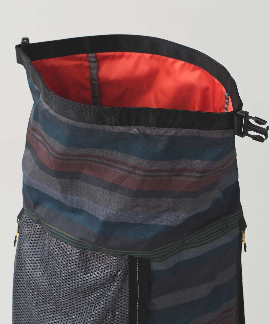 Lululemon B3 Rolltop Backpack - Giant Blanket Stripe Printed Silver Spoon Wacki Khaki