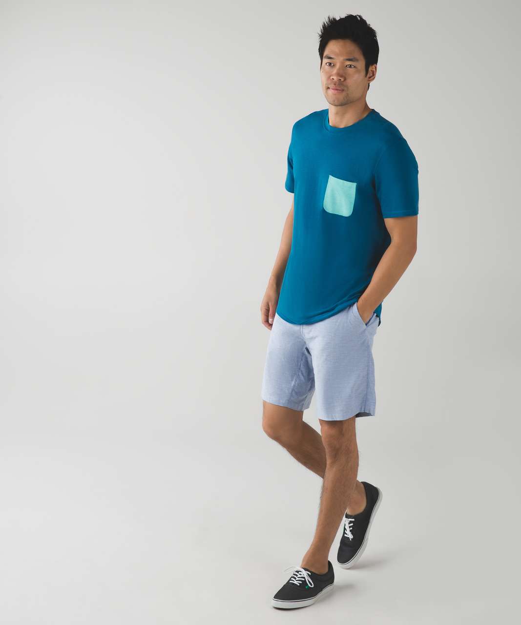 Lululemon Sundown Short Sleeve - Tofino Teal / Heathered Bali Breeze