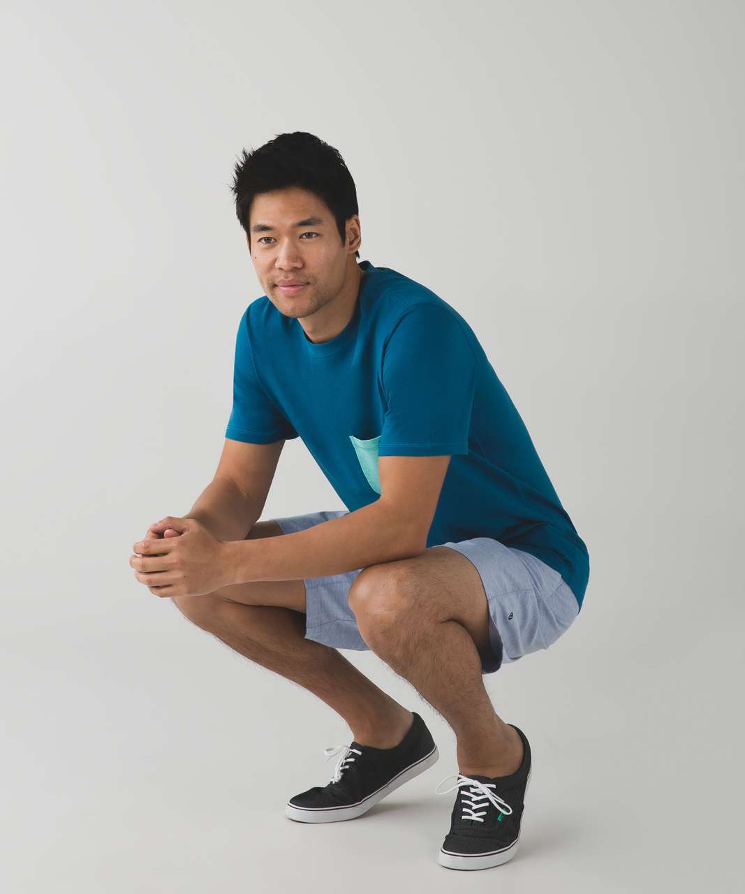 Lululemon Sundown Short Sleeve - Tofino Teal / Heathered Bali Breeze