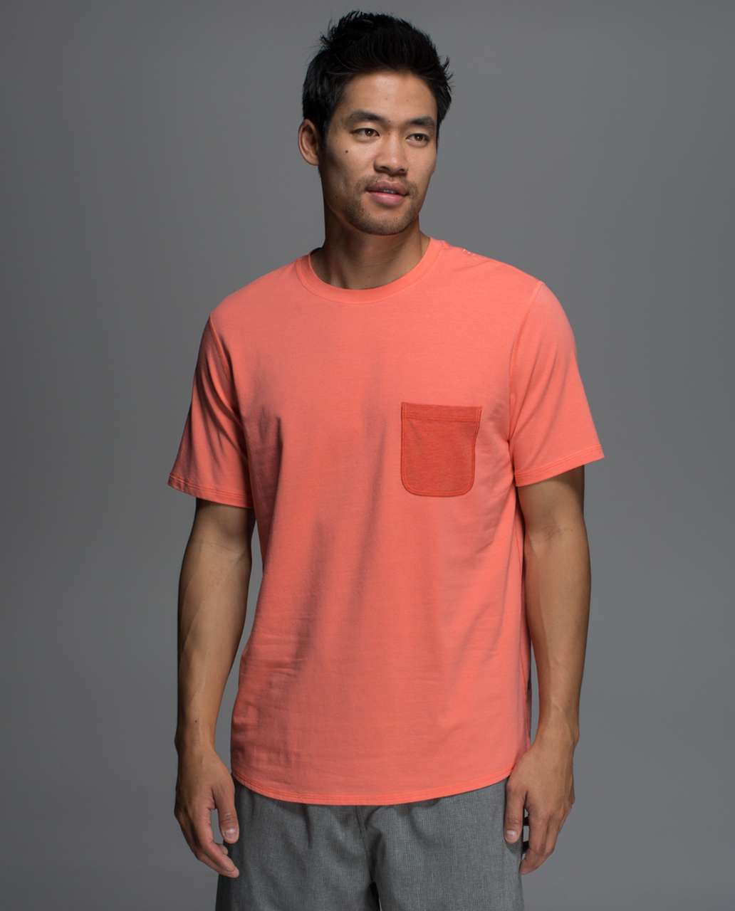 Lululemon Sundown Short Sleeve - Plum Peach / Heathered Brick