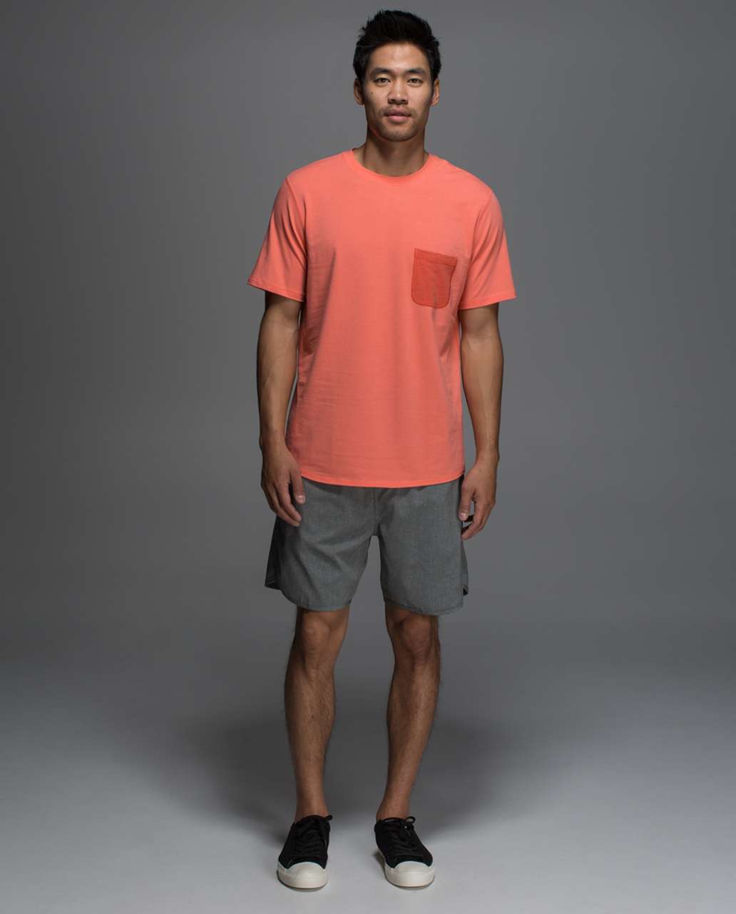 Lululemon Sundown Short Sleeve - Plum Peach / Heathered Brick