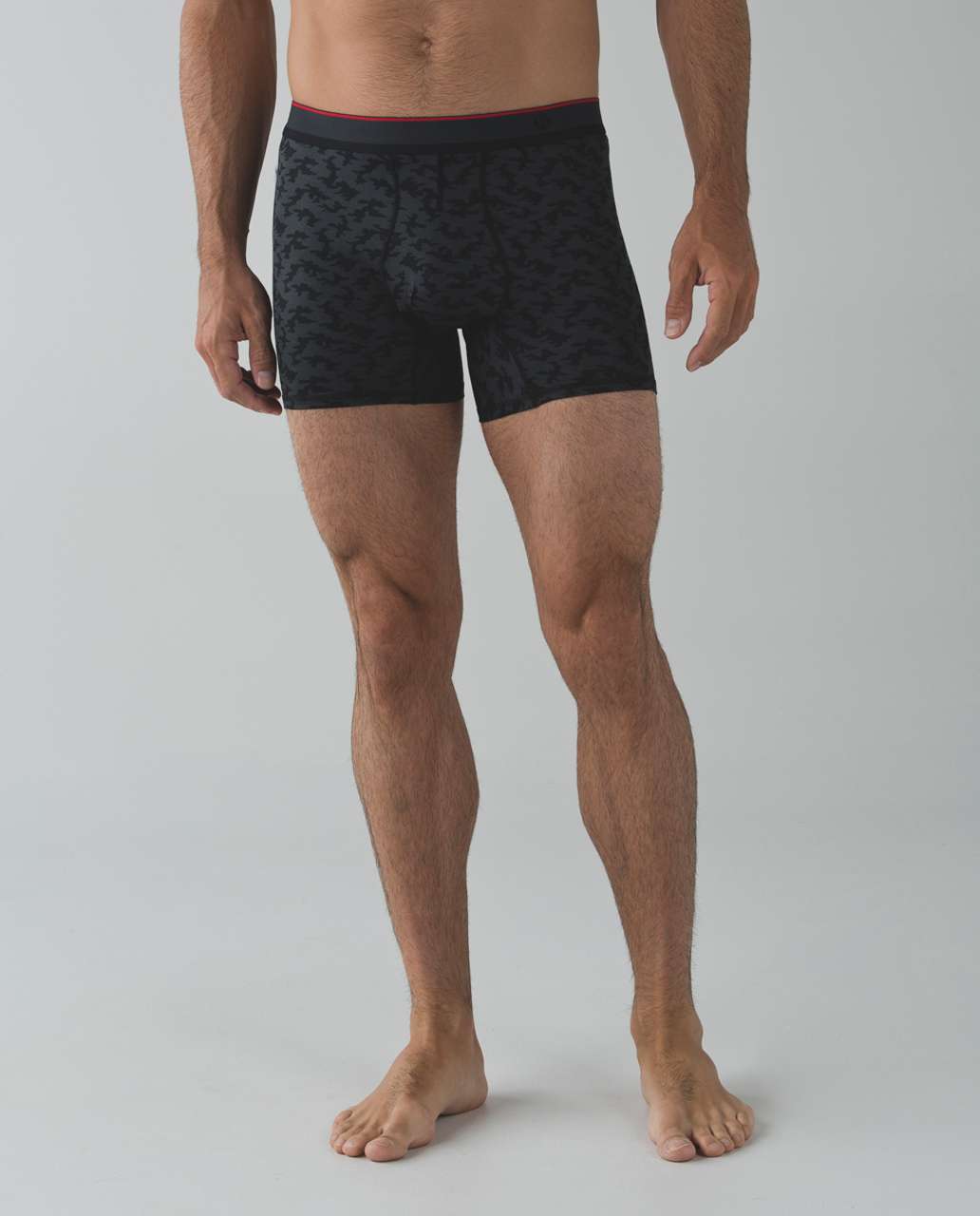 Lululemon No Boxer Boxer - Micro Lotus Camo Deep Coal Black