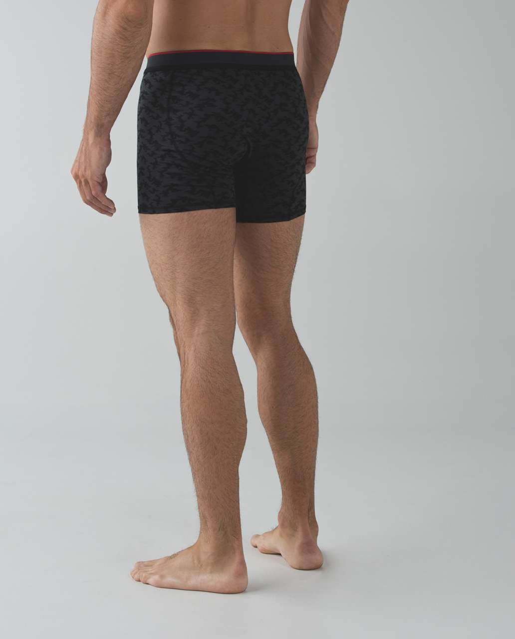 Lululemon No Boxer Boxer - Micro Lotus Camo Deep Coal Black