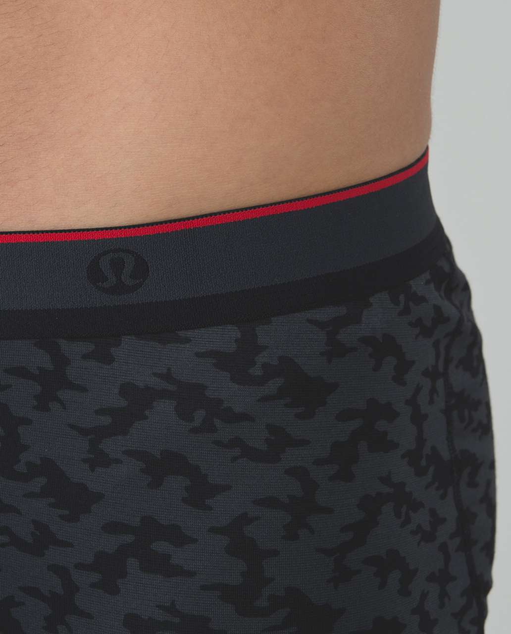 Lululemon No Boxer Boxer - Micro Lotus Camo Deep Coal Black