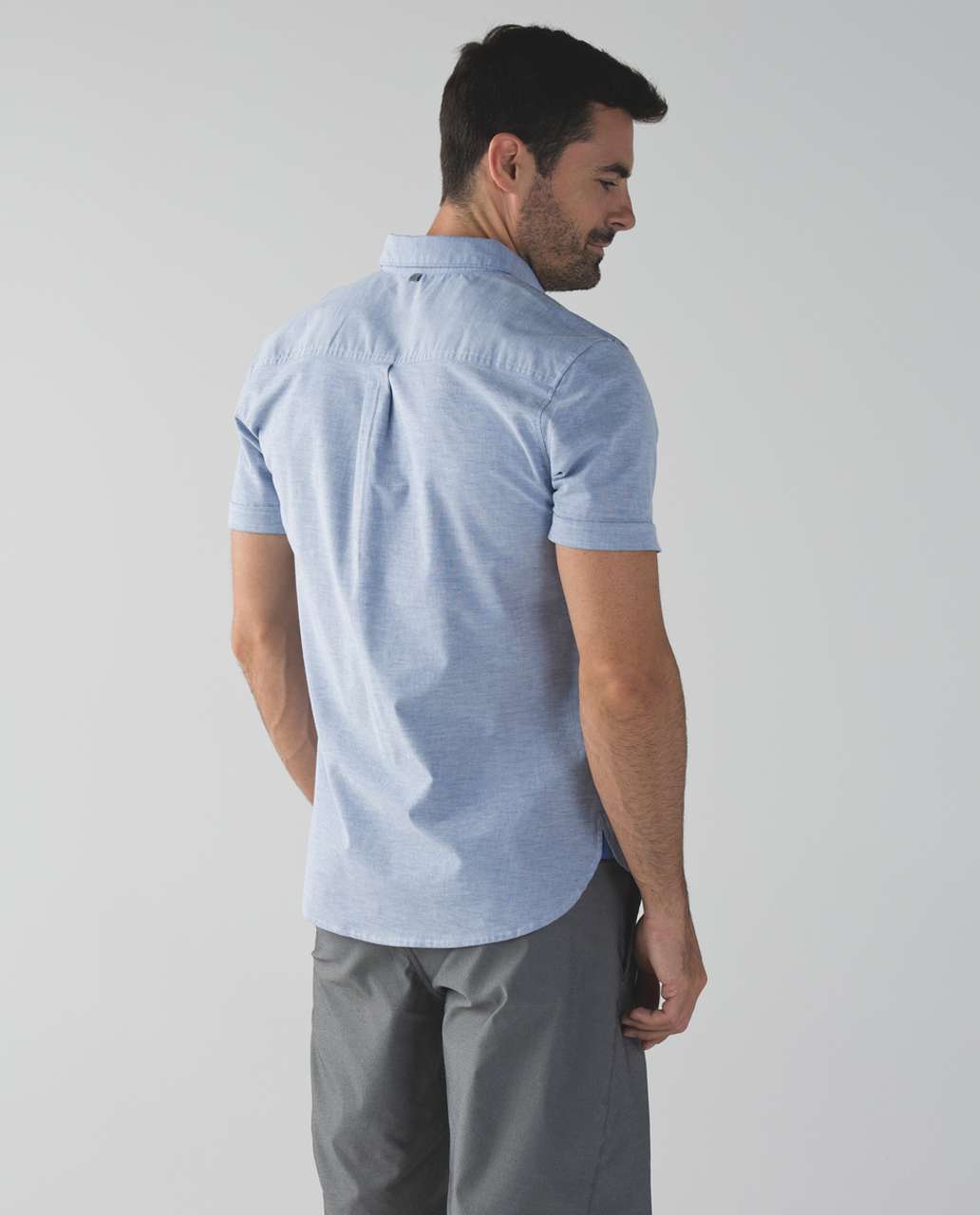 Lululemon Oxbridge Short Sleeve Popover *Qwick Oxford - Harbor Blue