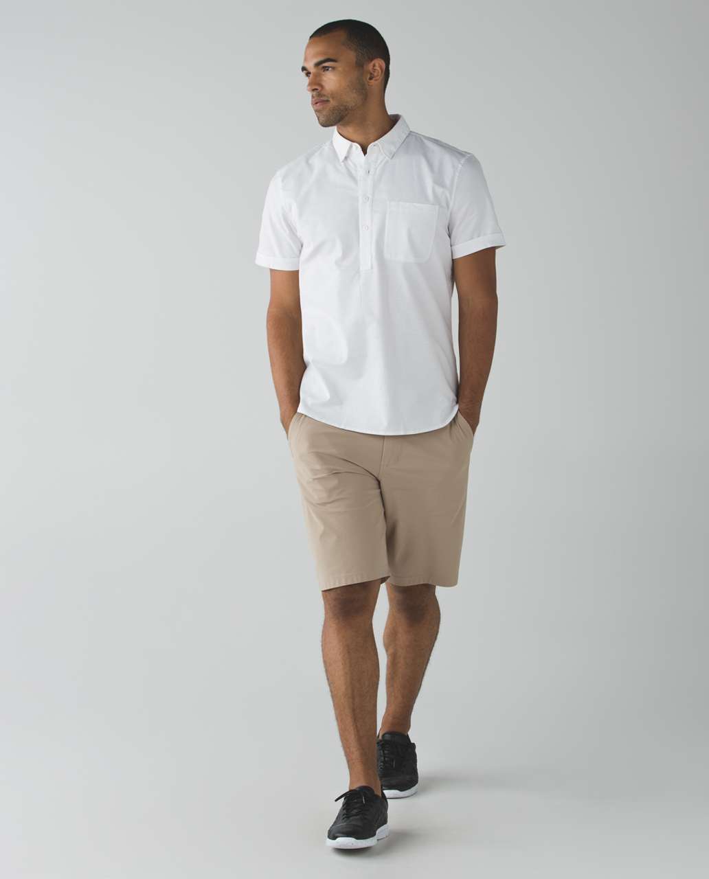 Lululemon Oxbridge Short Sleeve Popover *Qwick Oxford - White