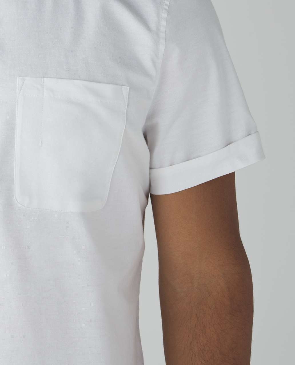 Lululemon Oxbridge Short Sleeve Popover *Qwick Oxford - White