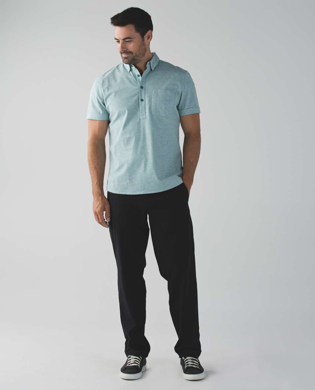 Lululemon Oxbridge Short Sleeve Popover *Qwick Oxford - Hunter Green