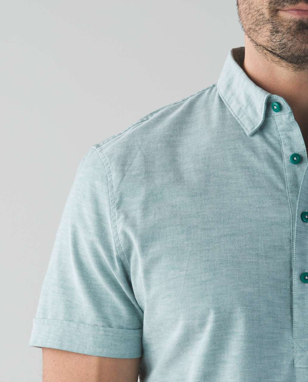 Lululemon Oxbridge Short Sleeve Popover *Qwick Oxford - Hunter Green