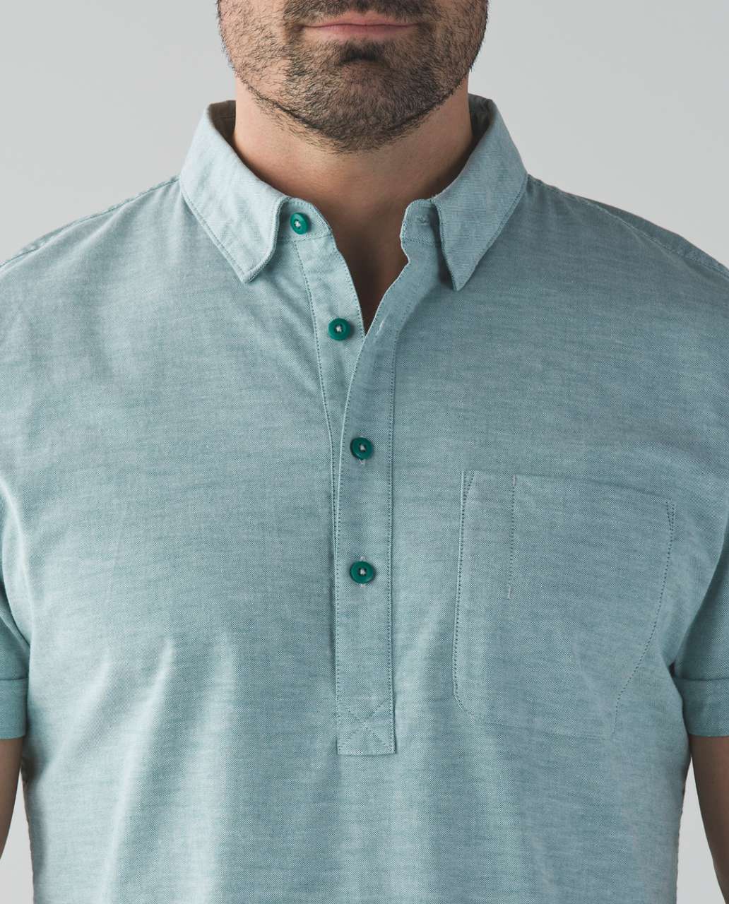 Lululemon Oxbridge Short Sleeve Popover *Qwick Oxford - Hunter Green