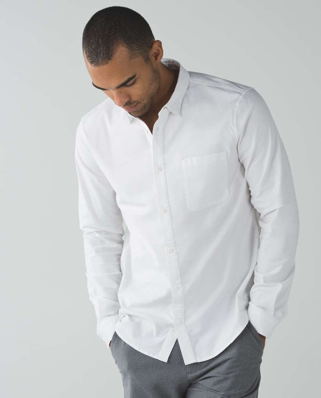 Lululemon Commission Long Sleeve Button Down *Qwick Oxford - White (First Release)