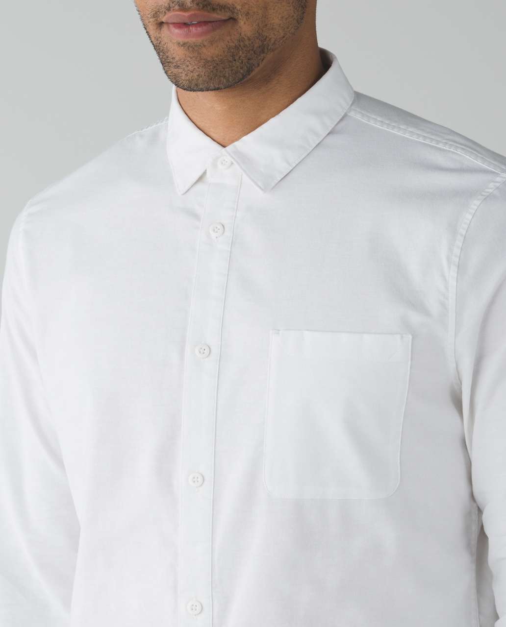 Lululemon Commission Long Sleeve Button Down *Qwick Oxford - White ...