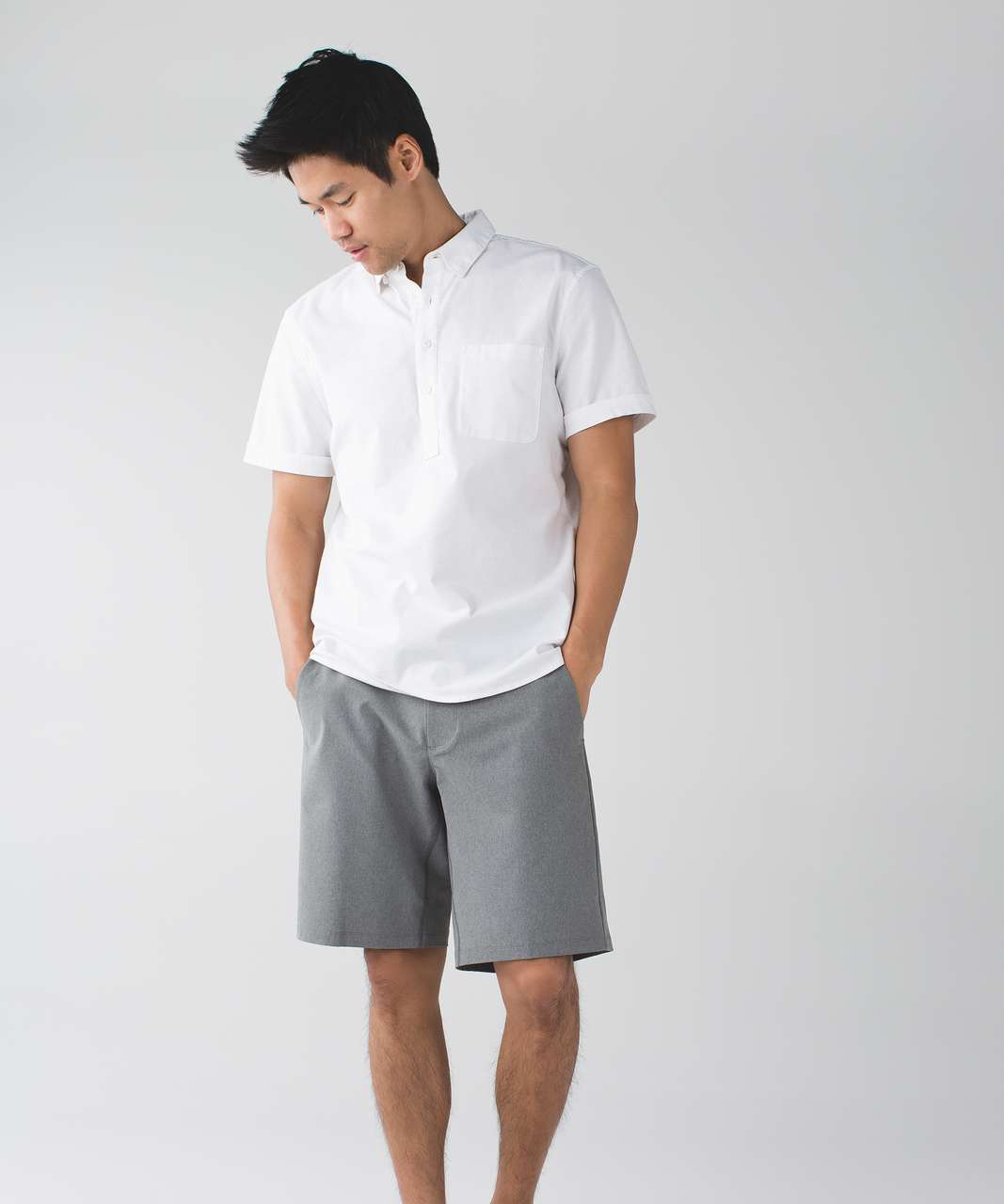 Lululemon 3rd Street Short - Heathered Slate