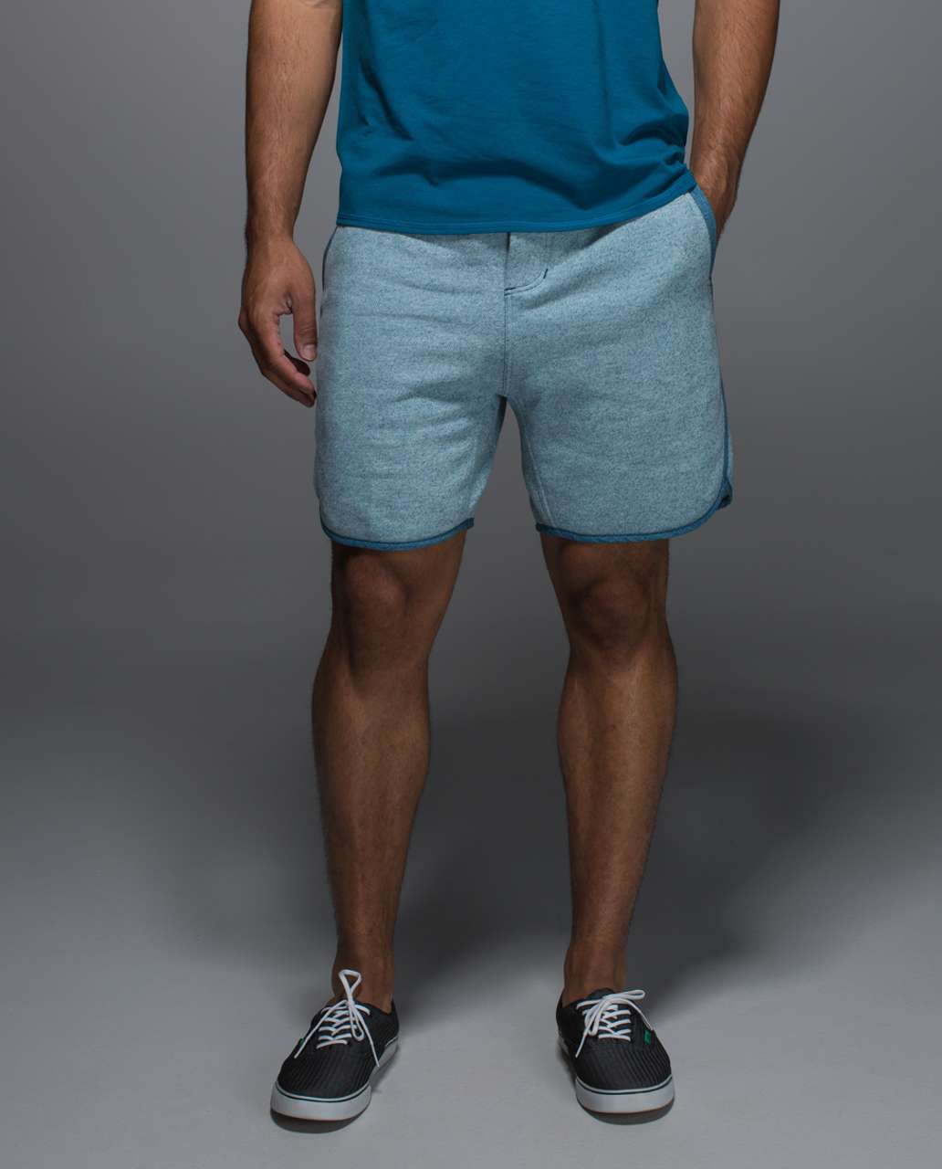 Lululemon Sundown Short - Heathered Tofino Teal